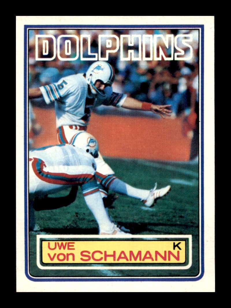 Load image into Gallery viewer, 1983 Topps Uwe Von Schamann #322 Miami Dolphins Image 1
