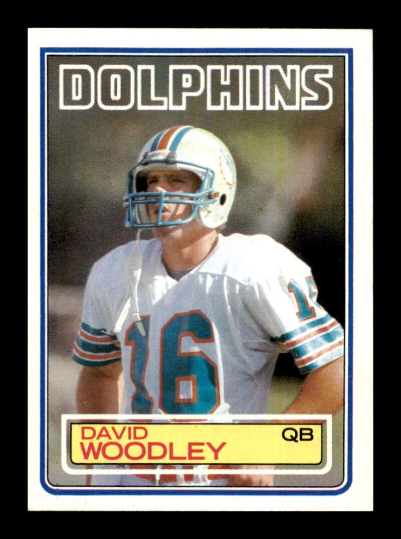 Load image into Gallery viewer, 1983 Topps David Woodley #323 Miami Dolphins Image 1
