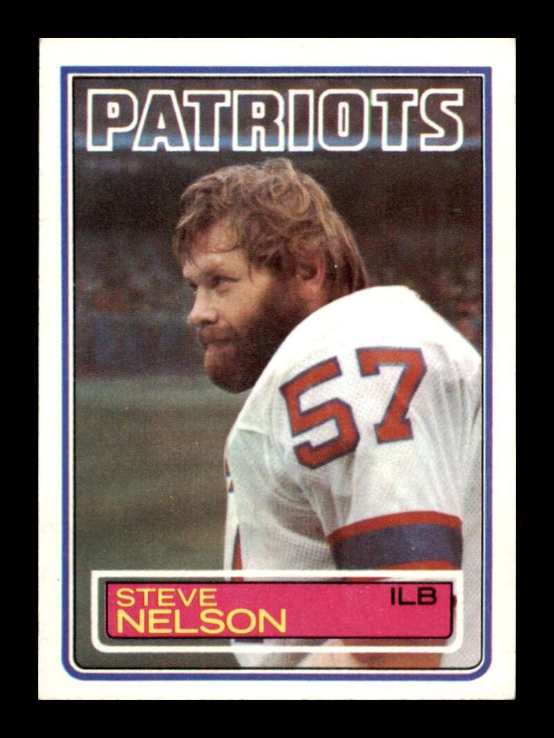 Load image into Gallery viewer, 1983 Topps Steve Nelson #335 New England Patriots Image 1
