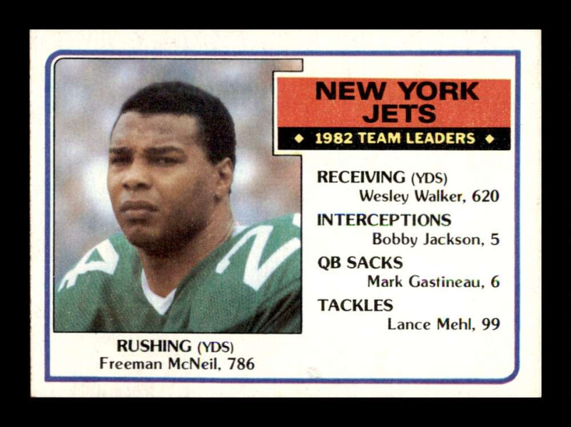 Load image into Gallery viewer, 1983 Topps Freeman McNeil #338 New York Jets Image 1
