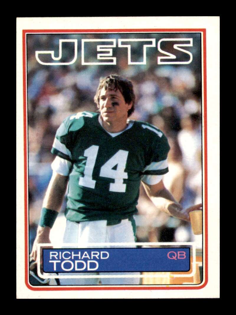 Load image into Gallery viewer, 1983 Topps Richard Todd #353 New York Jets Image 1
