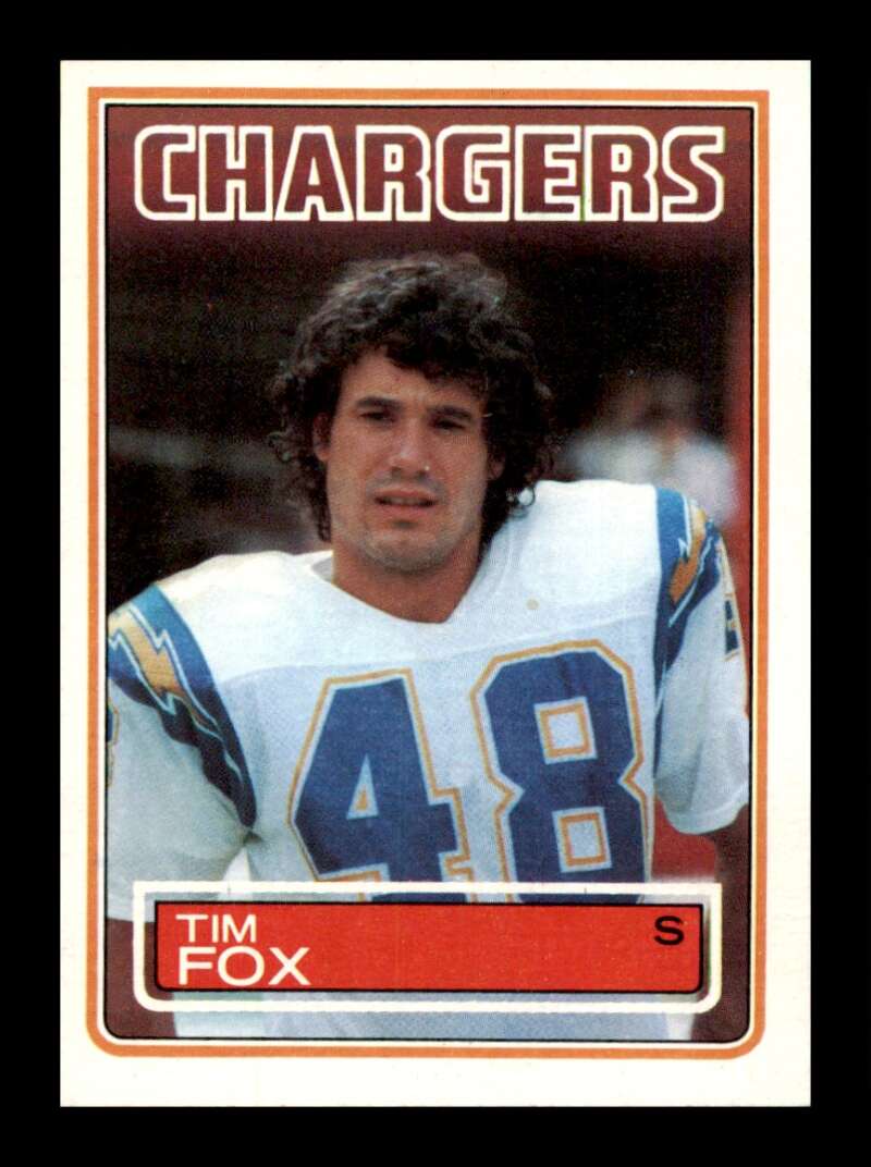 Load image into Gallery viewer, 1983 Topps Tim Fox #375 San Diego Chargers Image 1
