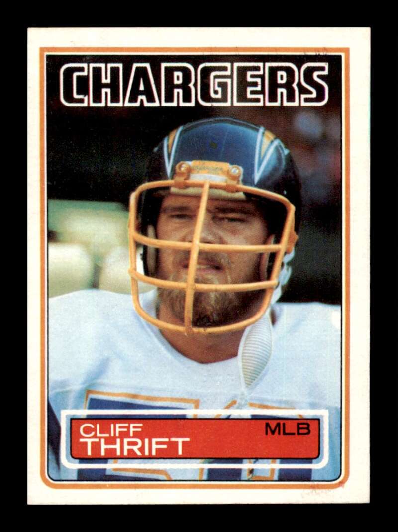 Load image into Gallery viewer, 1983 Topps Cliff Thrift #380 San Diego Chargers Image 1
