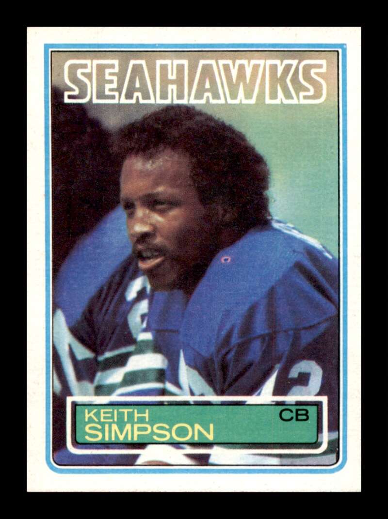 Load image into Gallery viewer, 1983 Topps Keith Simpson #390 Seattle Seahawks Image 1
