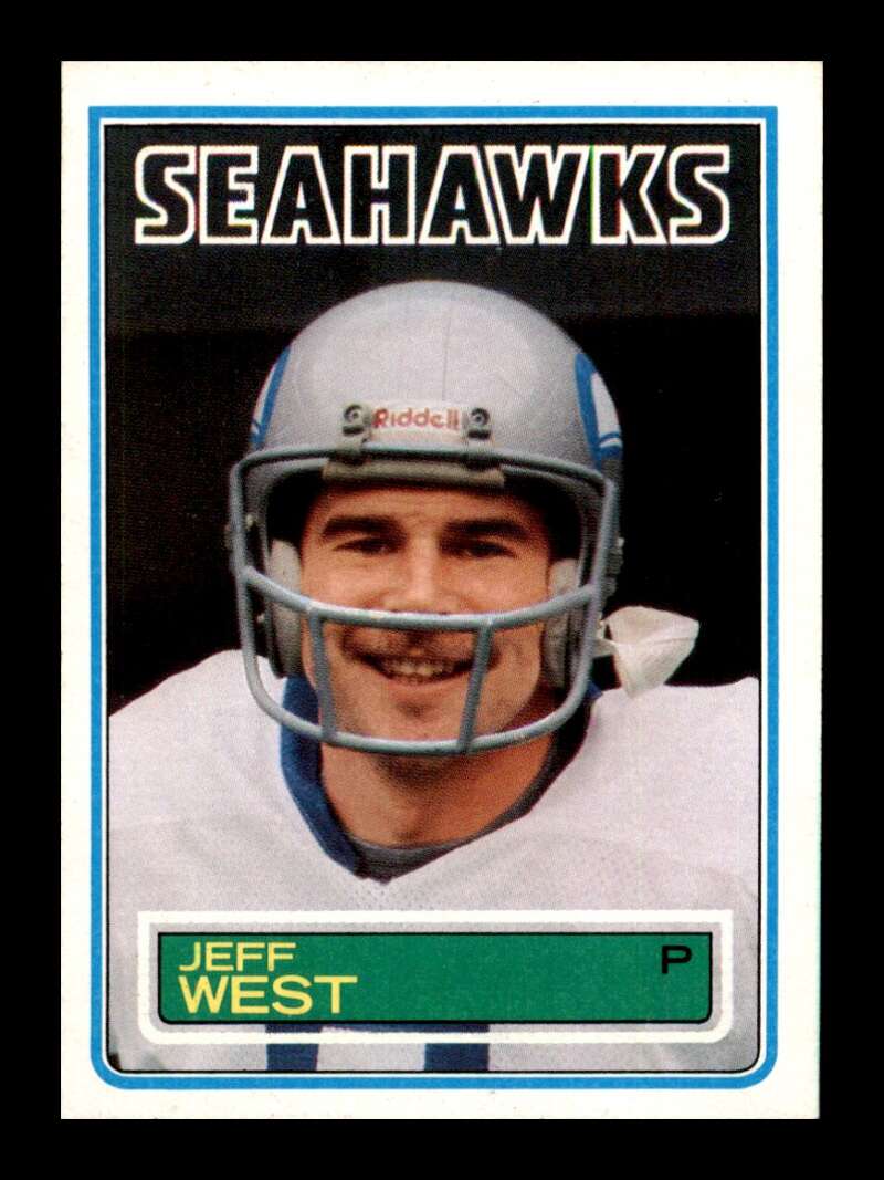 Load image into Gallery viewer, 1983 Topps Jeff West #392 Seattle Seahawks Image 1
