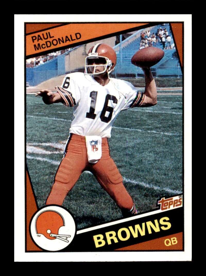 Load image into Gallery viewer, 1984 Topps Paul McDonald #57 Cleveland Browns Image 1
