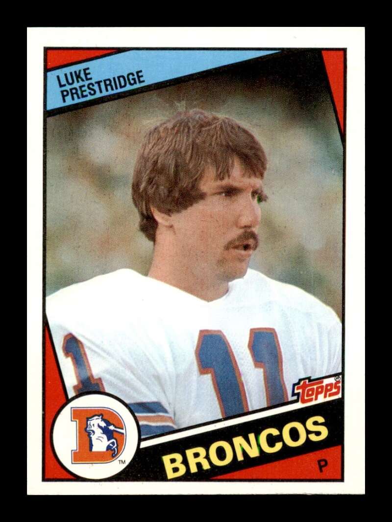 Load image into Gallery viewer, 1984 Topps Luke Prestridge #67 Denver Broncos Image 1
