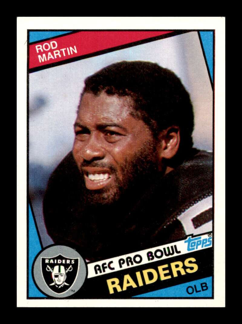 Load image into Gallery viewer, 1984 Topps Rod Martin #112 Los Angeles Raiders Image 1
