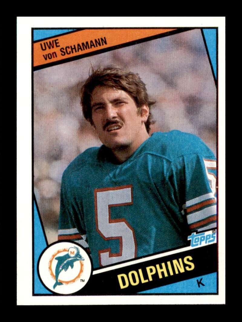 Load image into Gallery viewer, 1984 Topps Uwe Von Schamann #130 Miami Dolphins Image 1
