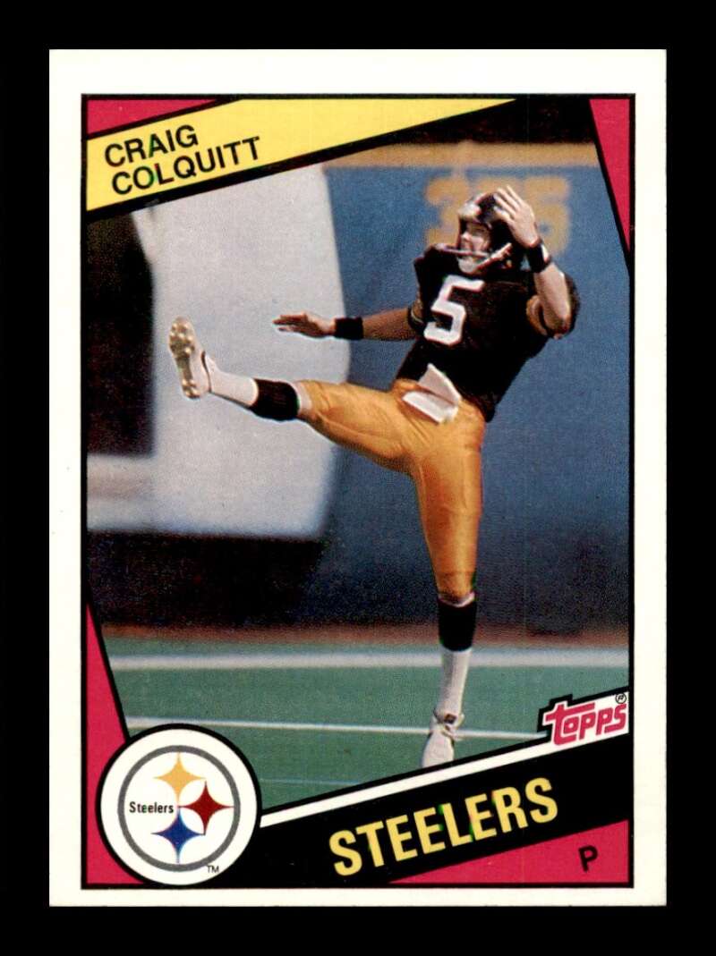 Load image into Gallery viewer, 1984 Topps Craig Colquitt #163 Pittsburgh Steelers Image 1
