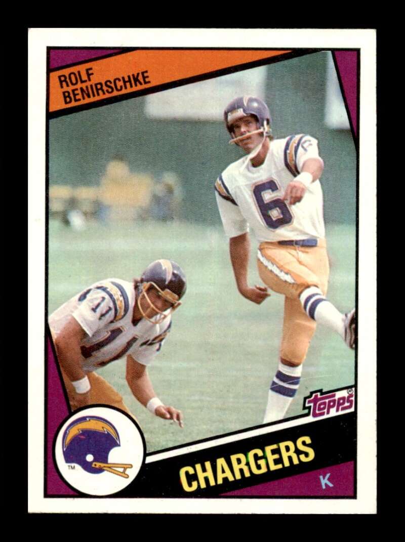 Load image into Gallery viewer, 1984 Topps Rolf Benirschke #175 San Diego Chargers Image 1
