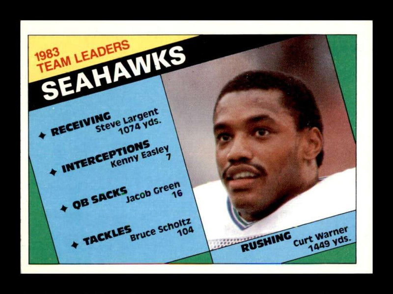 Load image into Gallery viewer, 1984 Topps Curt Warner #188 Seattle Seahawks Image 1
