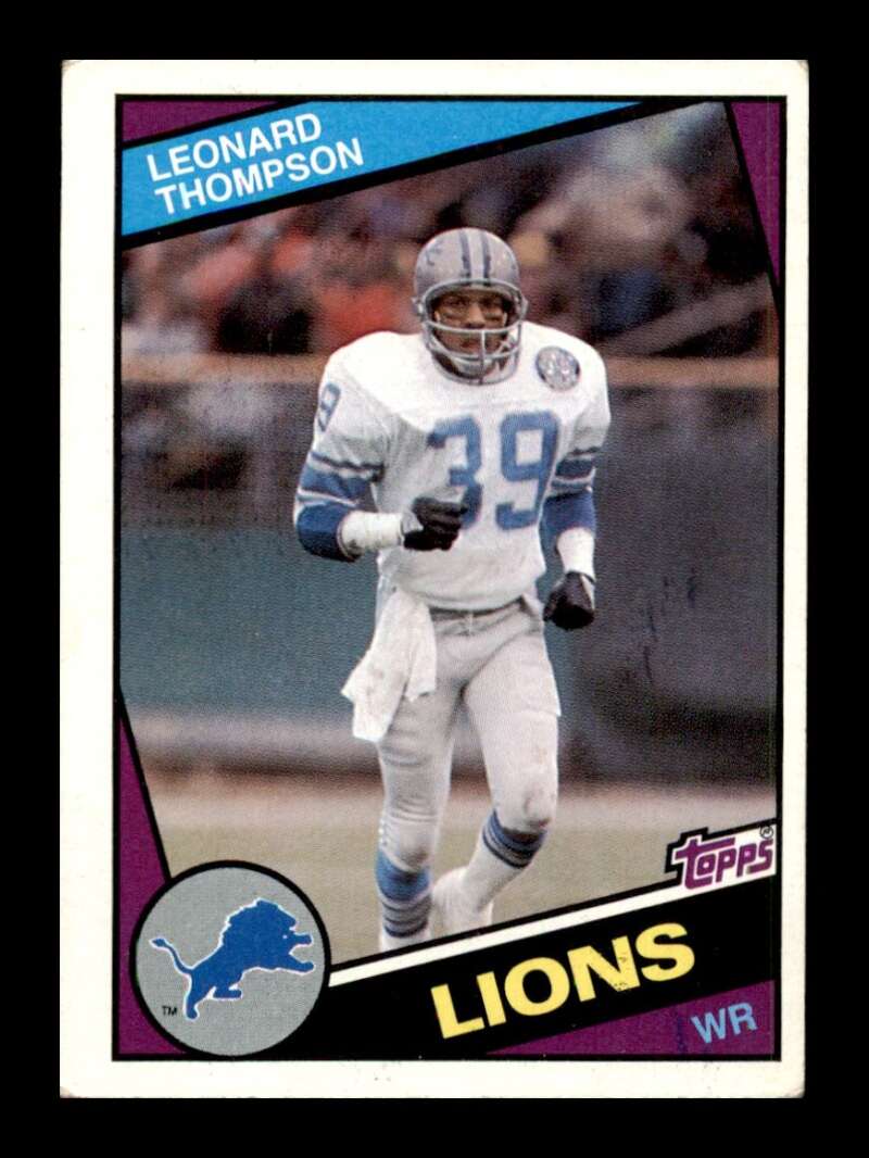 Load image into Gallery viewer, 1984 Topps Leonard Thompson #262 Detroit Lions Image 1
