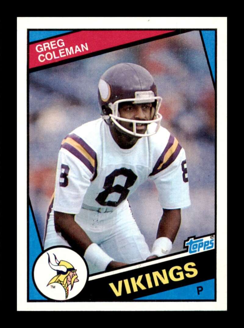 Load image into Gallery viewer, 1984 Topps Greg Coleman #290 Minnesota Vikings Image 1
