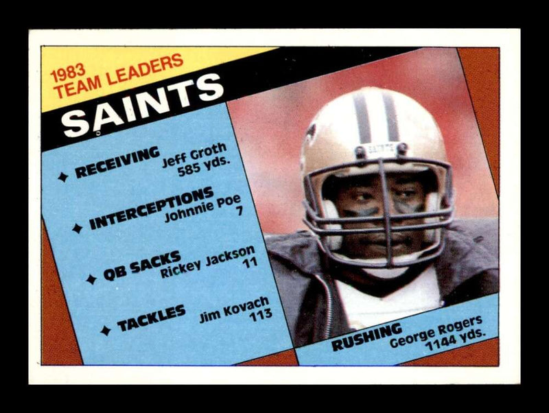 Load image into Gallery viewer, 1984 Topps George Rogers #299 New Orleans Saints Image 1
