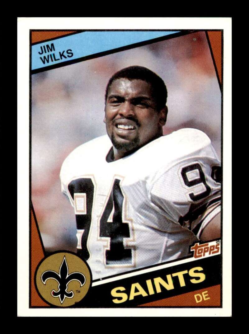 Load image into Gallery viewer, 1984 Topps Jim Wilks #307 New Orleans Saints Rookie RC Image 1
