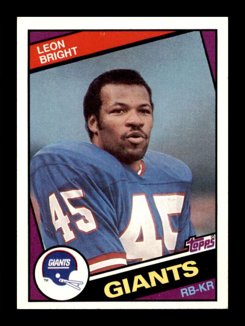 Load image into Gallery viewer, 1984 Topps Leon Bright #311 New York Giants Image 1
