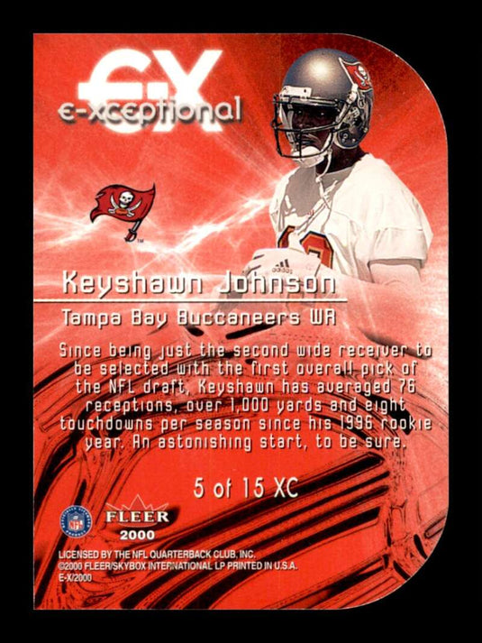 2000 Fleer E-X E-Xceptional Red Keyshawn Johnson