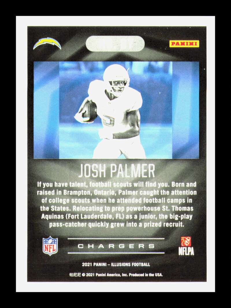 Load image into Gallery viewer, 2021 Panini Illusions Josh Palmer #87 Los Angeles Chargers Rookie RC Image 2
