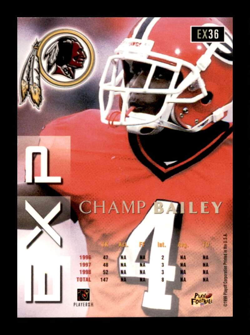 Load image into Gallery viewer, 1999 Playoff Prestige EXP Champ Bailey #EX36 Washington Redskins Rookie RC  Image 2
