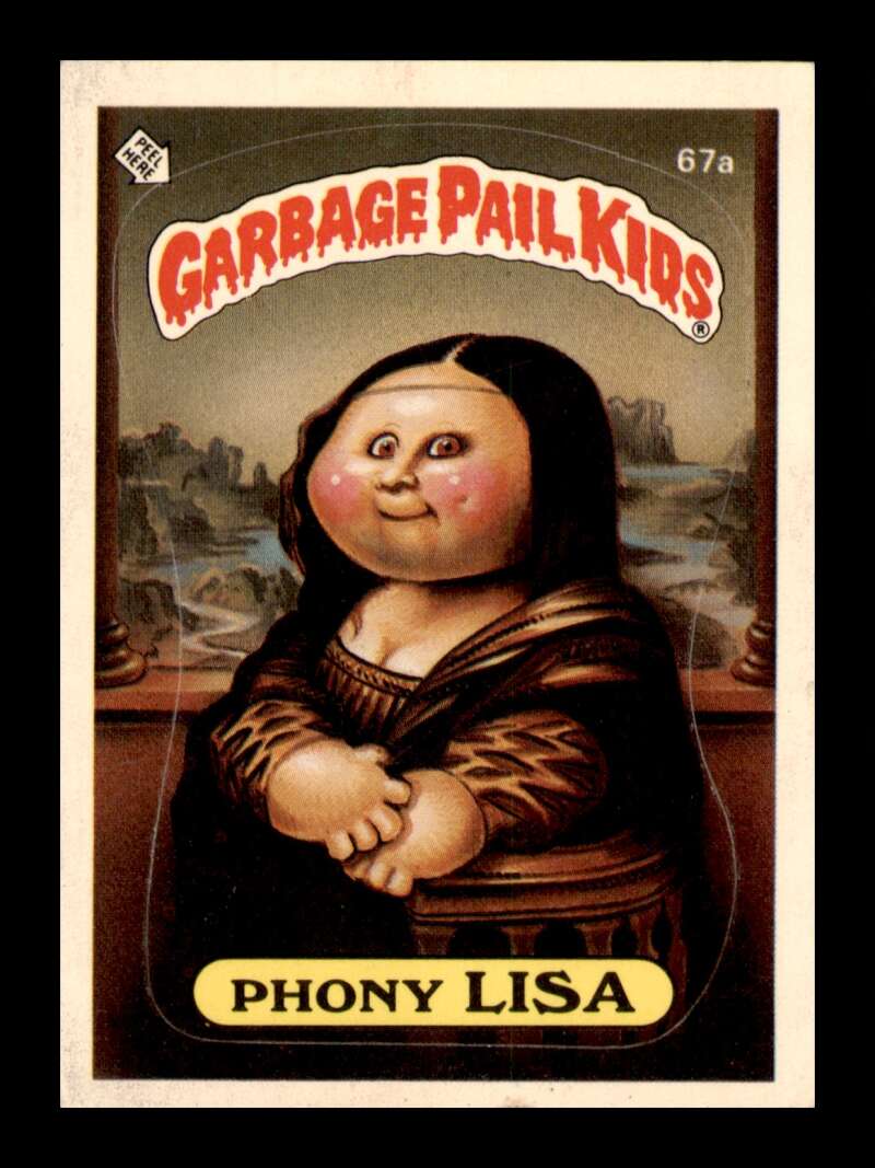 Load image into Gallery viewer, 1985 Topps Garbage Pail Kids Series 2 Phony Lisa #67a  Image 1

