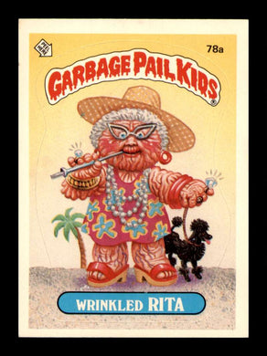 1985 Topps Garbage Pail Kids Series 2 Wrinkled Rita 