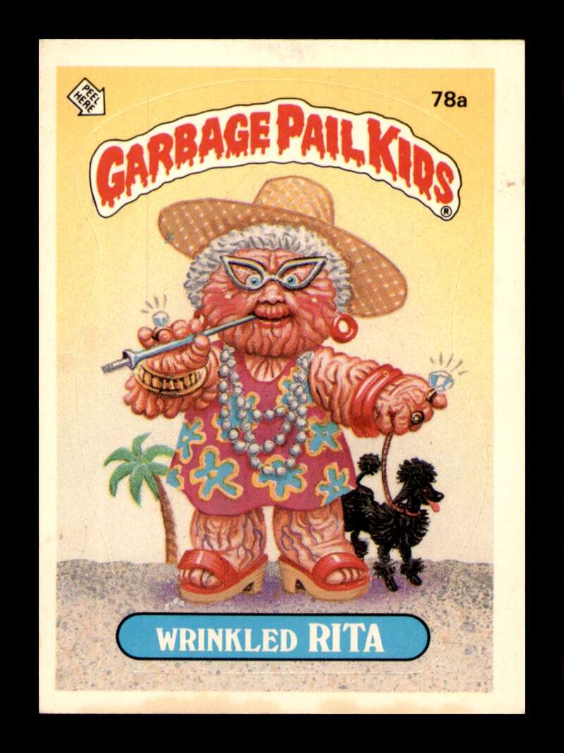 Load image into Gallery viewer, 1985 Topps Garbage Pail Kids Series 2 Wrinkled Rita #78a  Image 1
