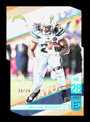 2019 Panini Elite Status Die Cut Melvin Gordon 