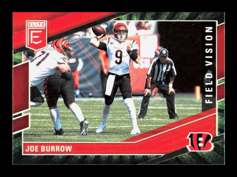 Load image into Gallery viewer, 2022 Donruss Elite Field Vision Green Joe Burrow #FV3 Cincinnati Bengals  Image 1
