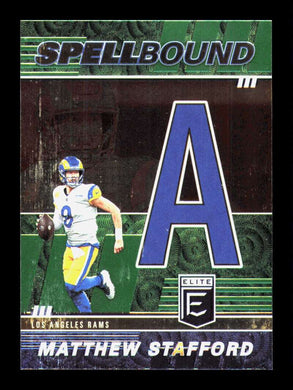 2022 Donruss Elite Spellbound Green Matthew Stafford 