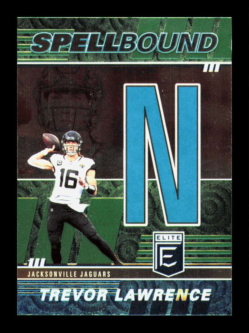 Load image into Gallery viewer, 2022 Donruss Elite Spellbound Green Trevor Lawrence #SB-TL6 Jacksonville Jaguars  Image 1
