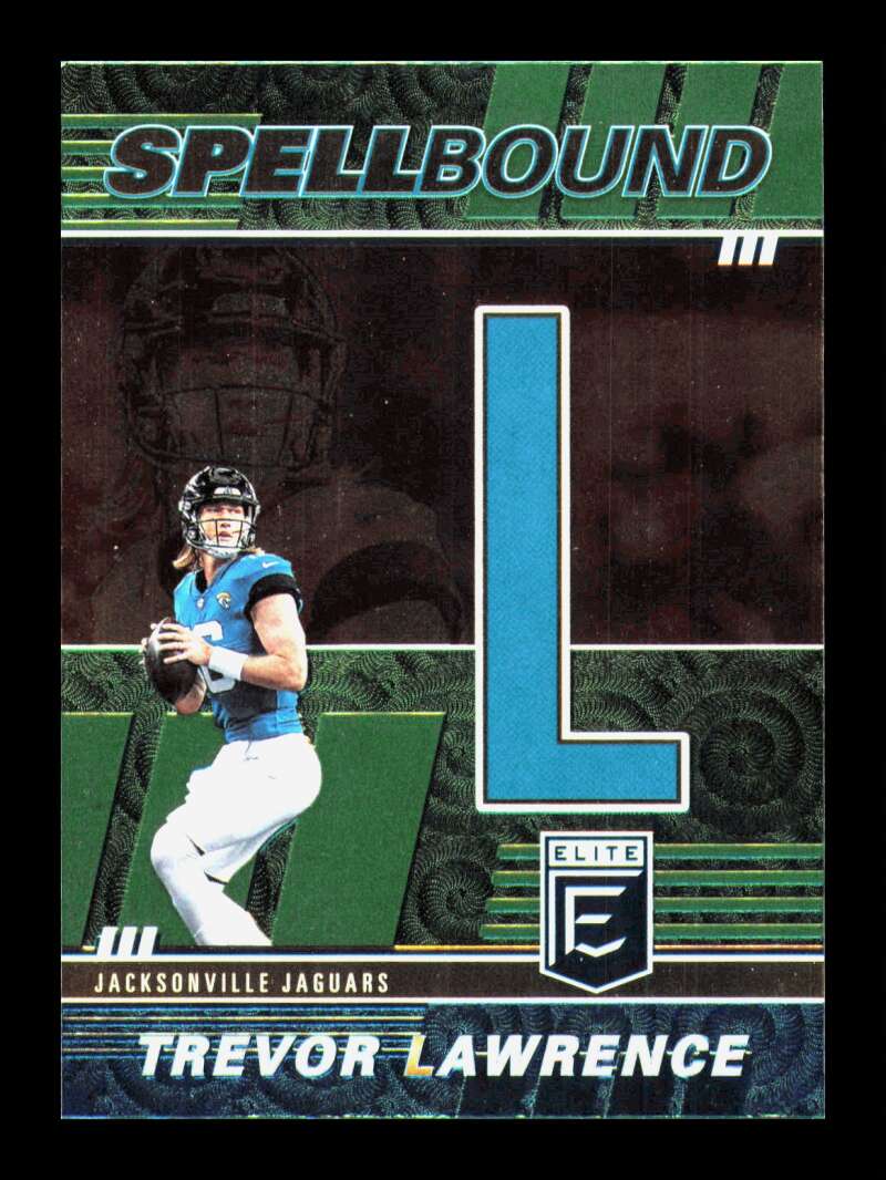 Load image into Gallery viewer, 2022 Donruss Elite Spellbound Green Trevor Lawrence #SB-TL1 Jacksonville Jaguars  Image 1
