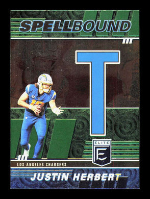 2022 Donruss Elite Spellbound Green Justin Herbert 