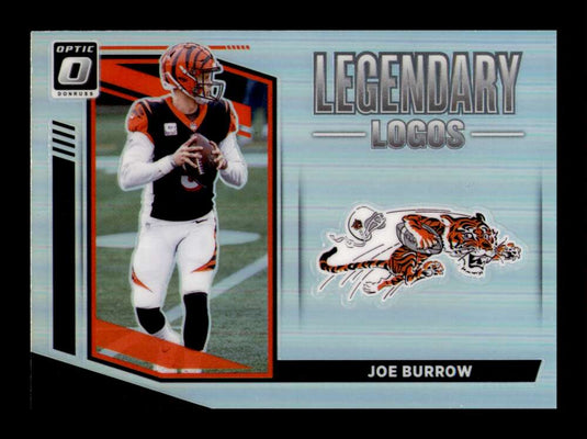 2021 Donruss Optic Legendary Logos Silver Prizm Holo Joe Burrow