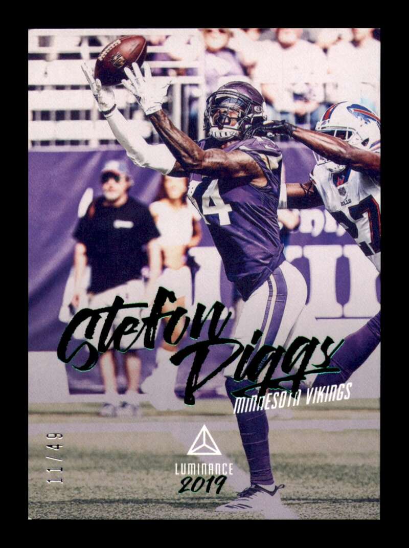 Load image into Gallery viewer, 2019 Panini Luminance Green Stefon Diggs #72 Minnesota Vikings /49  Image 1
