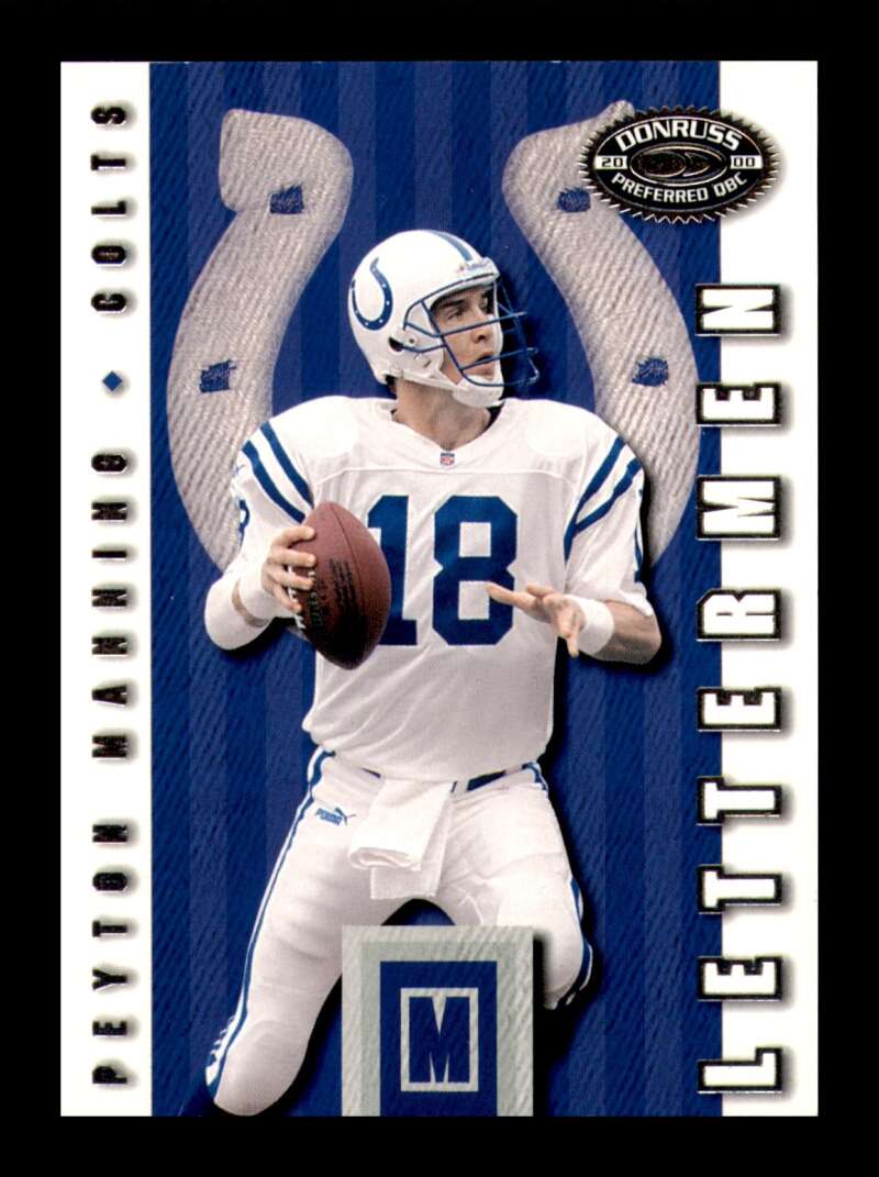 Load image into Gallery viewer, 2000 Donruss Preferred Lettermen Peyton Manning #LM01 Indianapolis Colts /1000  Image 1
