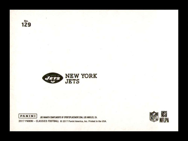 Load image into Gallery viewer, 2017 Panini Classics Blank Back Joe Namath #129 New York Jets /50  Image 2
