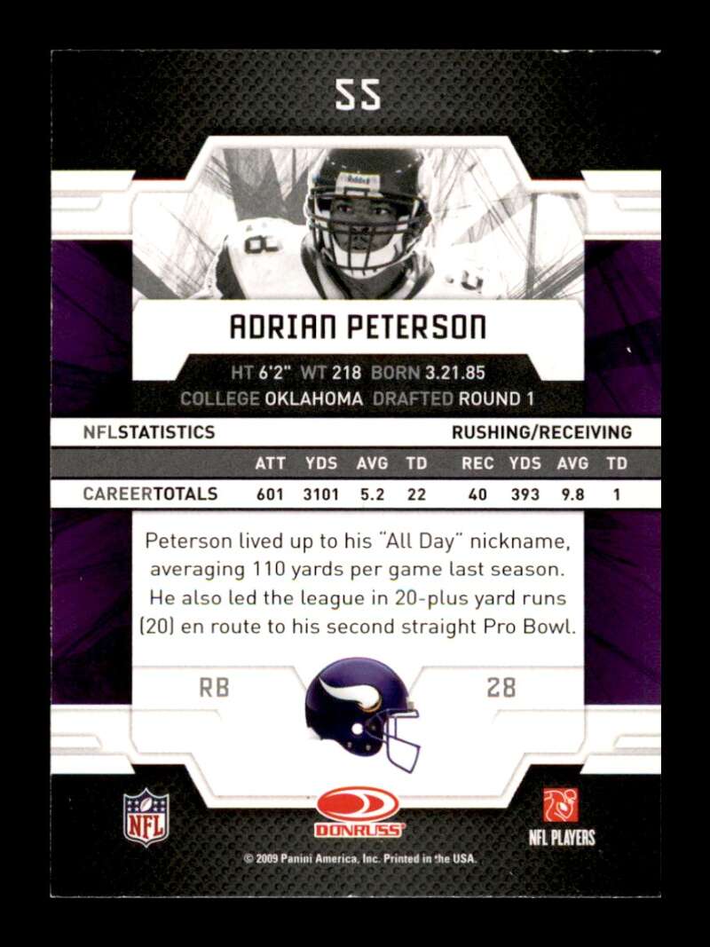 Load image into Gallery viewer, 2009 Donruss Elite Adrian Peterson #55 Minnesota Vikings  Image 2
