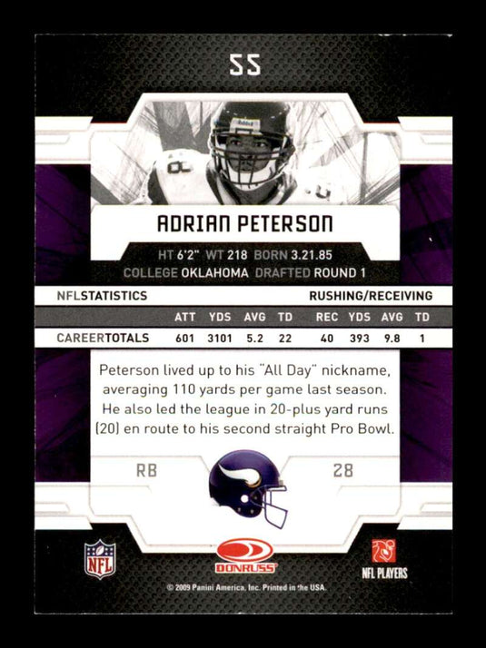 2009 Donruss Elite Adrian Peterson 