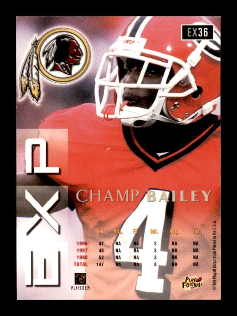 Load image into Gallery viewer, 1999 Playoff Prestige EXP Champ Bailey #36 Washington Redskins Rookie RC  Image 2
