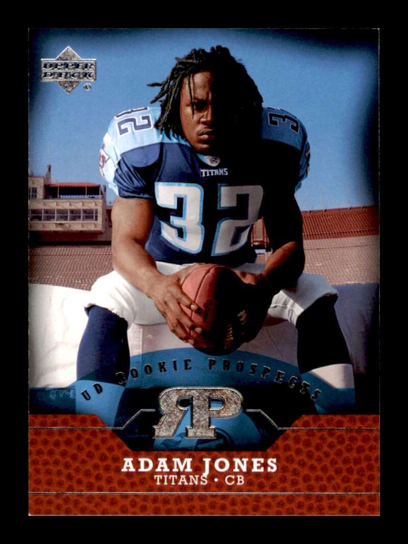 Load image into Gallery viewer, 2005 Upper Deck Rookie Prospects Adam Jones #RP-AJ Tennessee Titans Rookie RC Image 1
