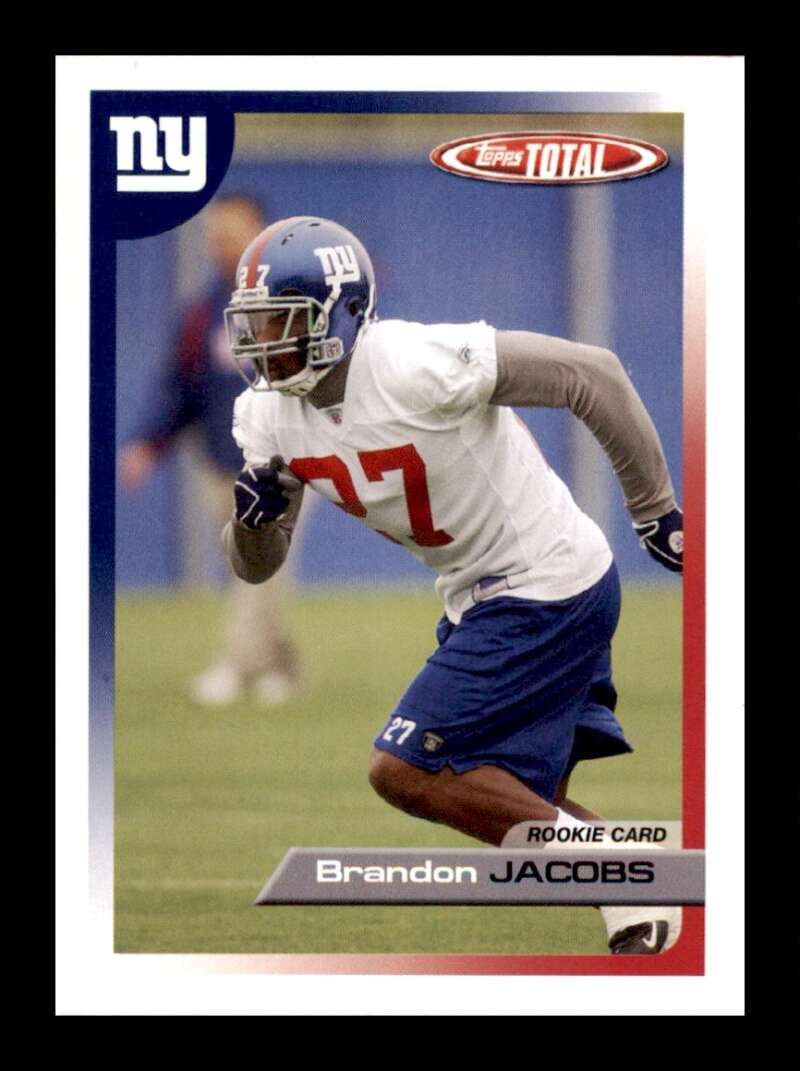 Load image into Gallery viewer, 2005 Topps Total Brandon Jacobs #534 New York Giants Rookie RC  Image 1
