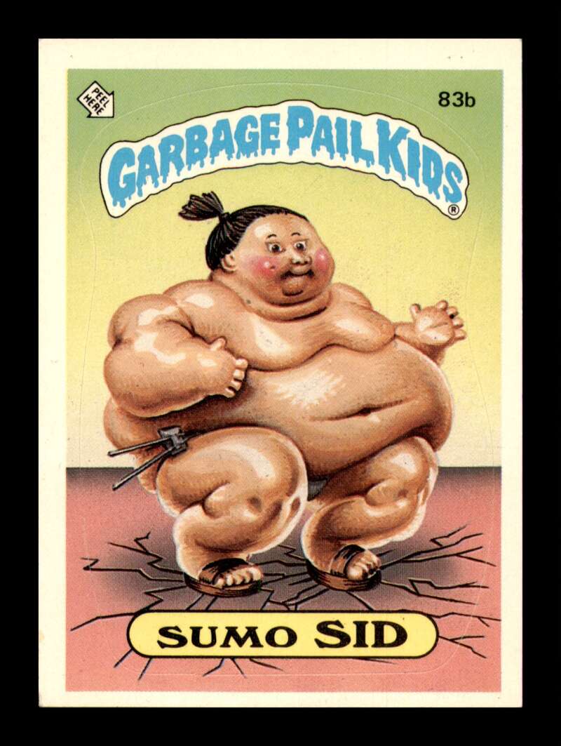 Load image into Gallery viewer, 1985 Topps Garbage Pail Kids Series 2 Sumo Sid #83b  Image 1
