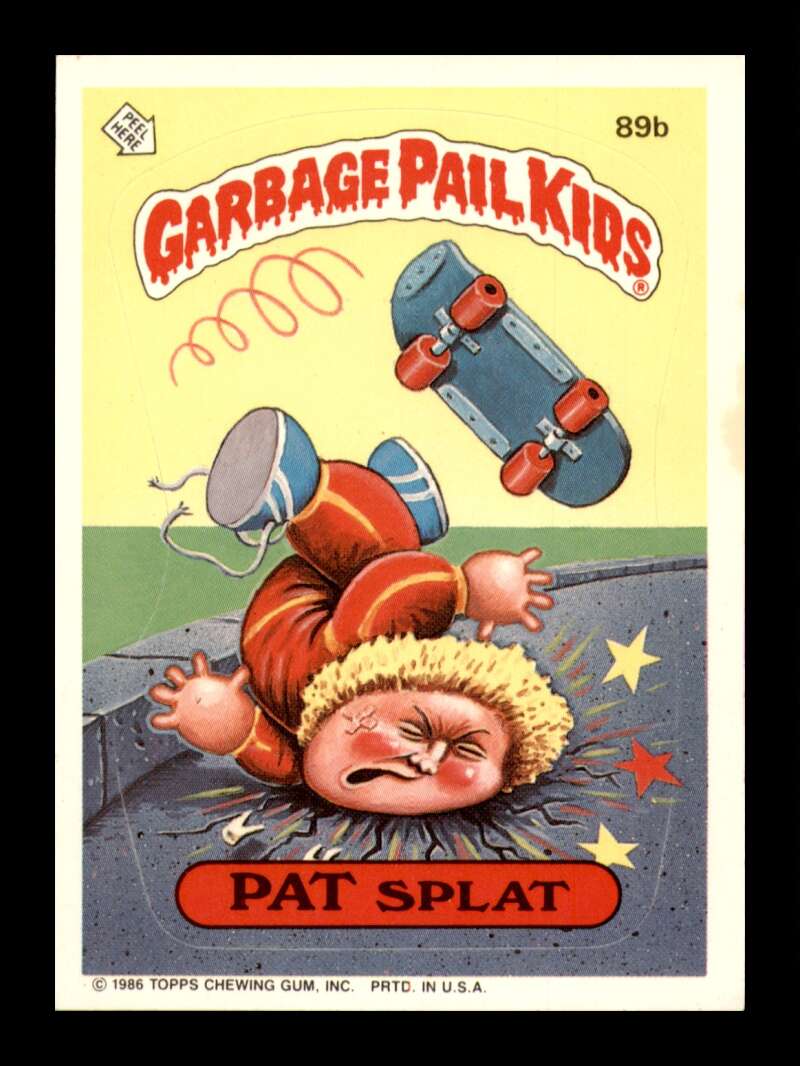 Load image into Gallery viewer, 1986 Topps Garbage Pail Kids Series 3 Pat Splat #89b NM Near Mint Image 1
