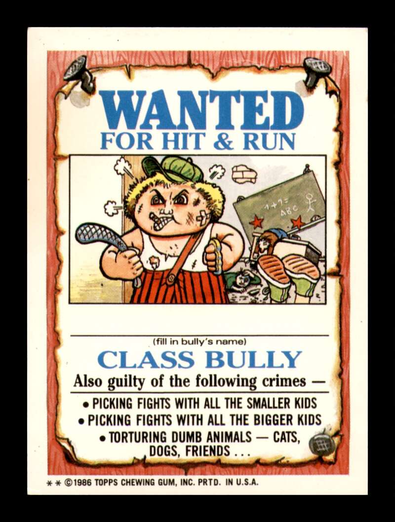 Load image into Gallery viewer, 1986 Topps Garbage Pail Kids Series 3 Mirror Imogene #96b ST Stain Image 2
