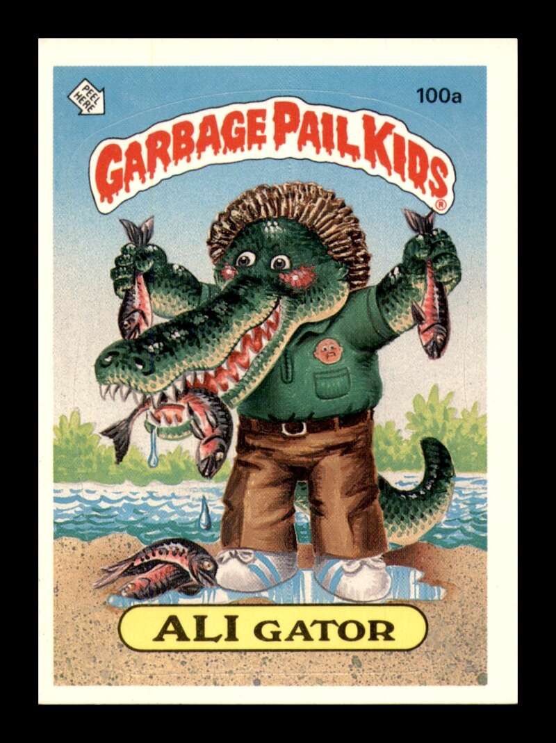 Load image into Gallery viewer, 1986 Topps Garbage Pail Kids Series 3 Ali Gator #100a NM Near Mint Image 1
