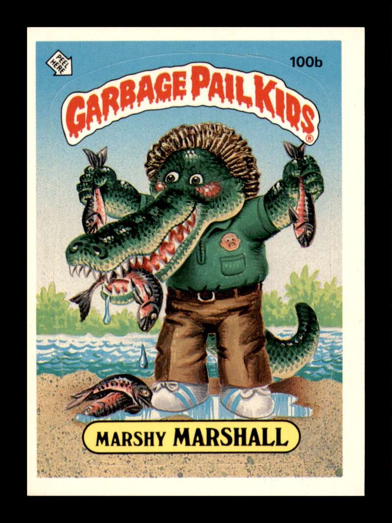 Load image into Gallery viewer, 1986 Topps Garbage Pail Kids Series 3 Marshy Marshall #100b NM Near Mint Image 1
