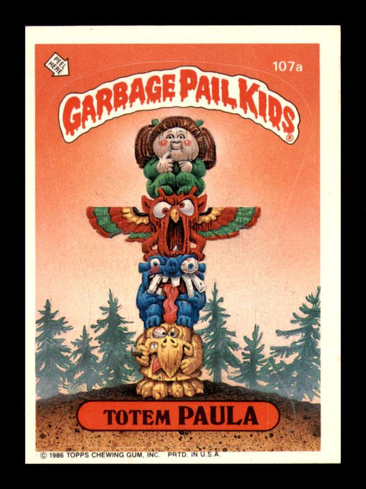 1986 Topps Garbage Pail Kids Series 3 Totem Paula