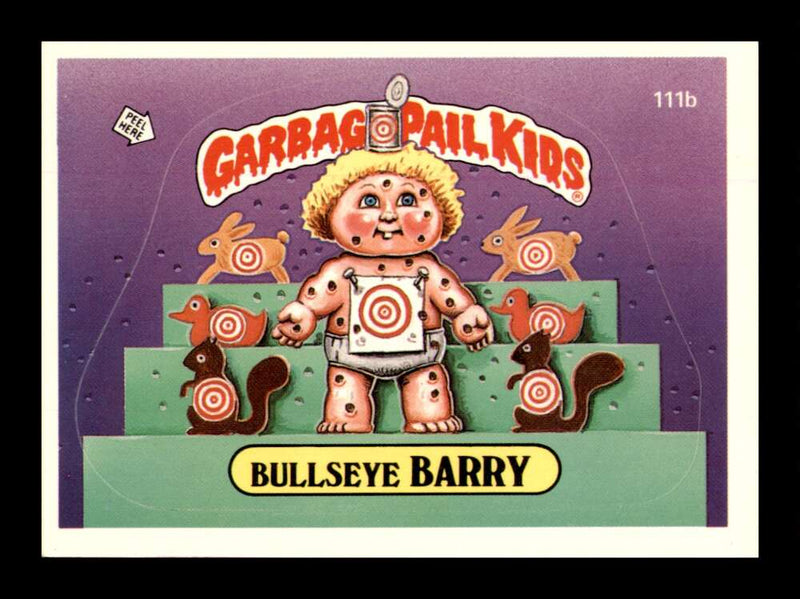 Load image into Gallery viewer, 1986 Topps Garbage Pail Kids Series 3 Bullseye Barry #111b NM Near Mint Image 1
