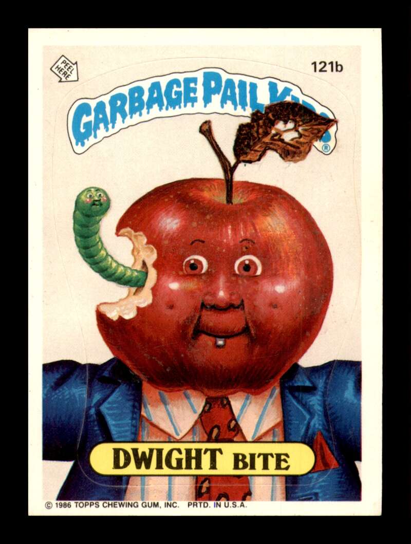 Load image into Gallery viewer, 1986 Topps Garbage Pail Kids Series 3 Dwight Bite #121b Wax On Front Image 1
